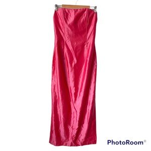 Jessica McClintock Gunne Sax Pink Satin Dress Formal Prom